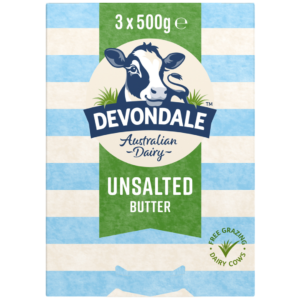 Devondale Unsalted Butter Blocks 3 X 500G 2